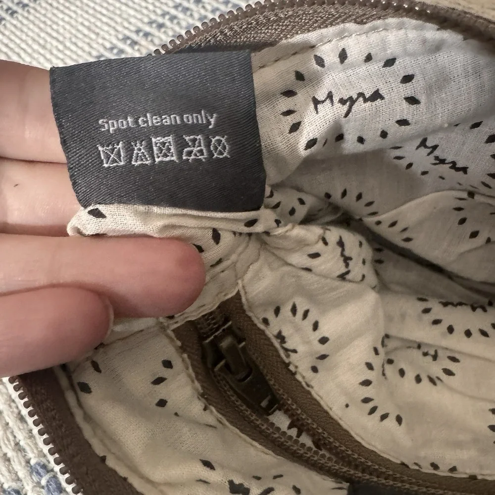 Myra S-1220 Small Cellphone Crossbody Bag for Women Canvas / Leather
